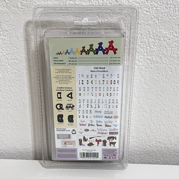Cricut Font Cartridge Old West ABC Cowgirl UP! Cowboy Western New Sealed 291549 - Picture 5 of 9